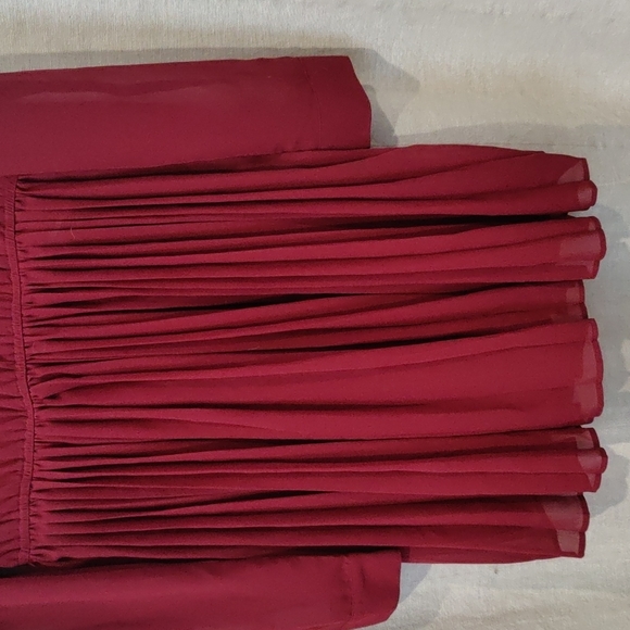 Red tunic blouse - Picture 3 of 4